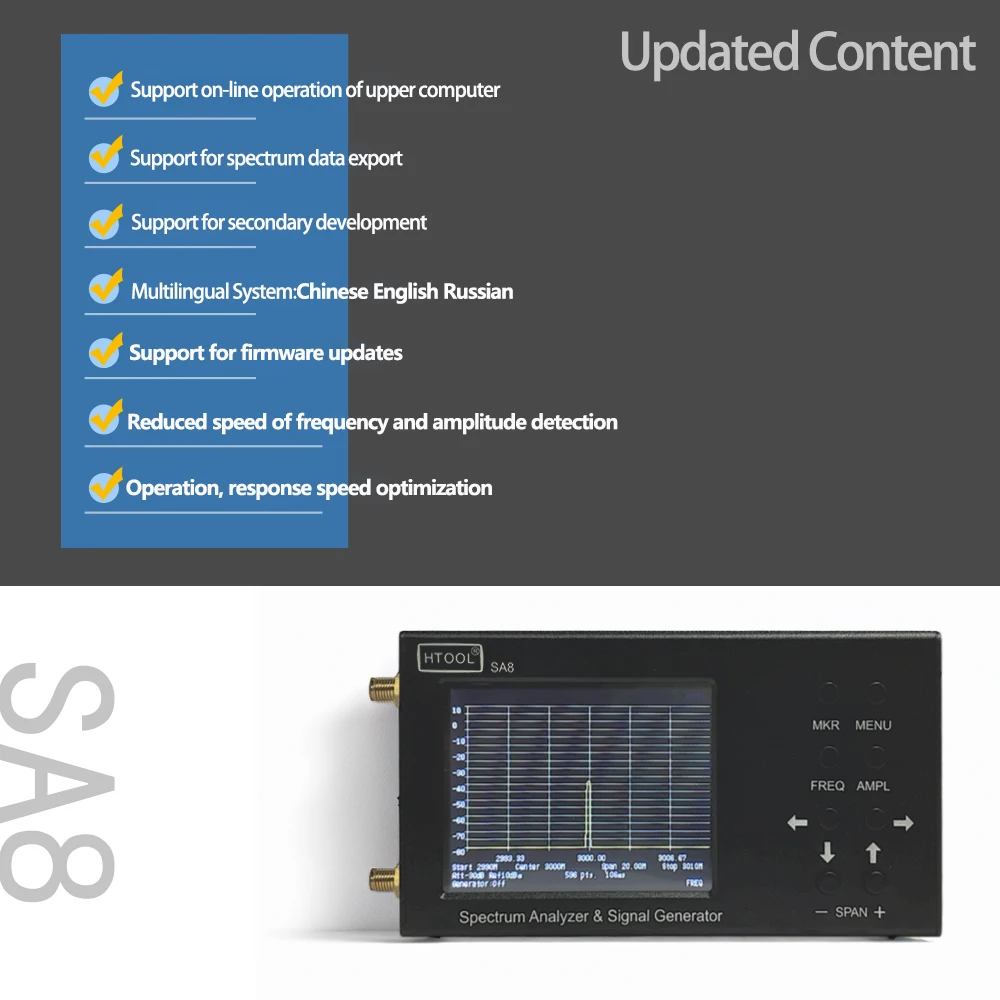 Analisador de espectro portáti - Signal Generator Spectrum Analyzer avaliação e preço