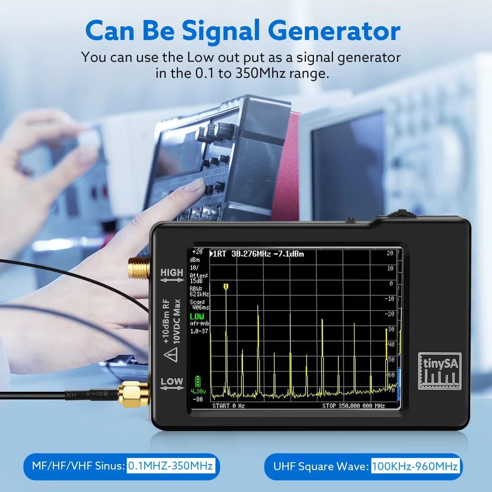 Analisador de Espectro Compact - Signal Generator Spectrum Analyzer avaliação e preço