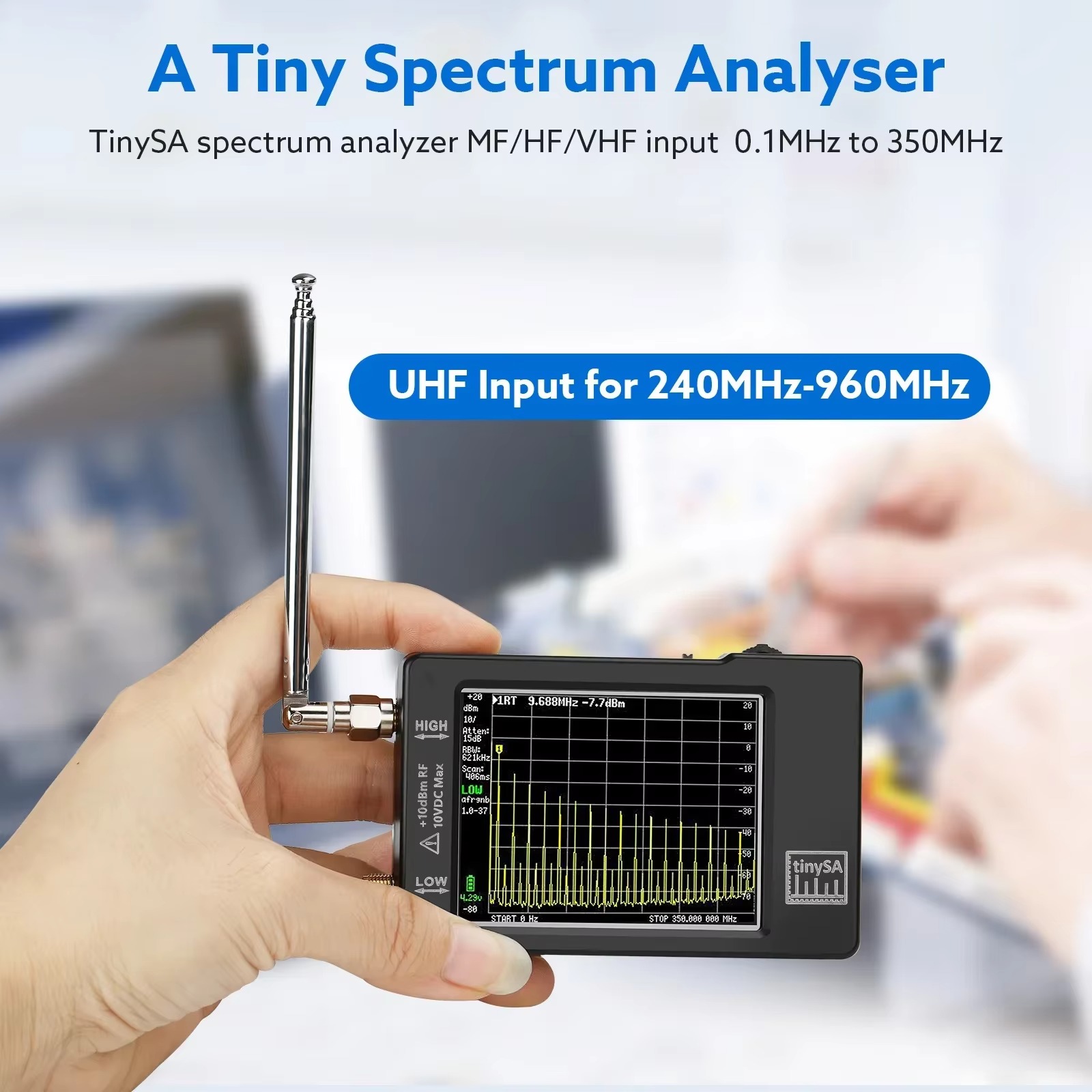 Analisador de Espectro Compact - Signal Generator Spectrum Analyzer avaliação e preço